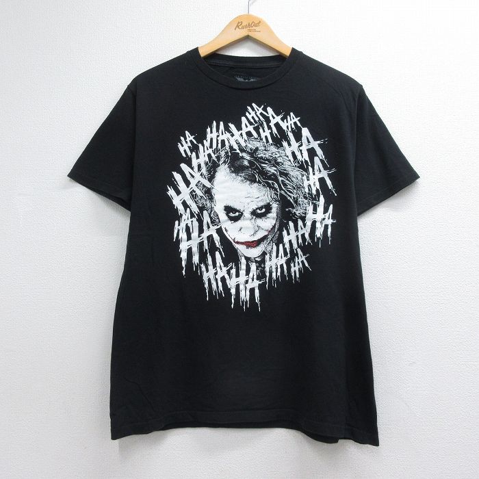 ダークナイト 半袖Tシャツ ジョーカープリント ブラック メンズL相当 | 古着