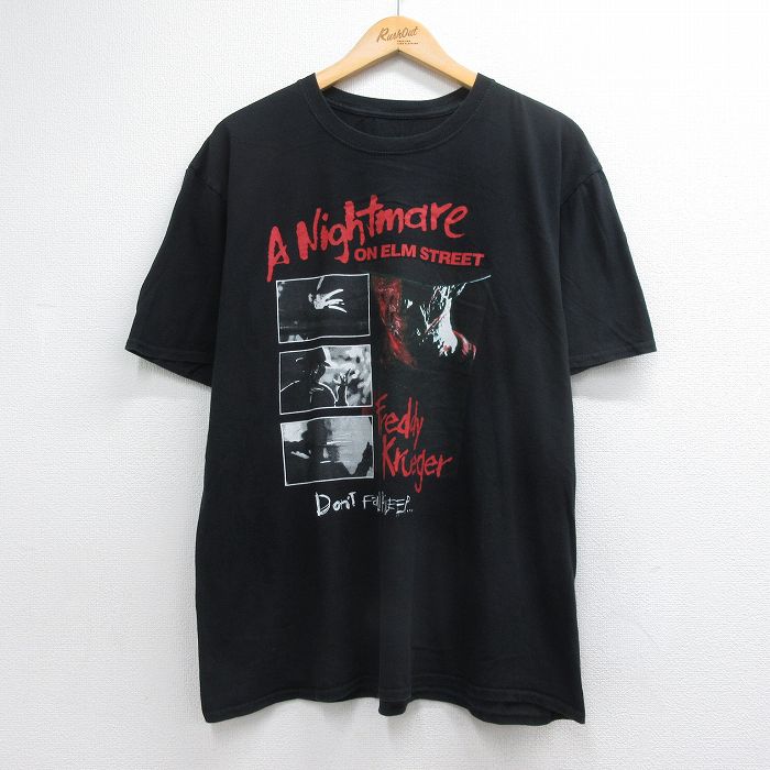 エルム街の悪夢 半袖Tシャツ ブラック メンズXL相当 | 古着