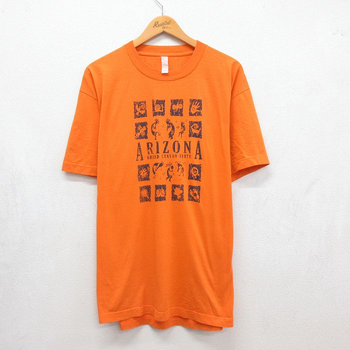 アリゾナ 半袖Tシャツ ココペリ オレンジ メンズXL相当 | 古着
