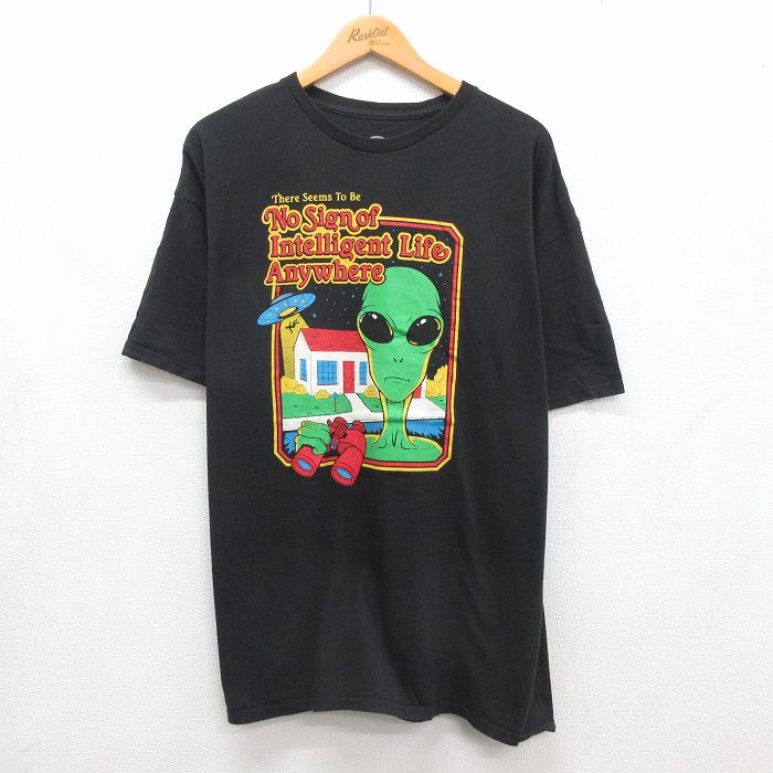 半袖Tシャツ エイリアン ブラック メンズXL相当 | 古着
