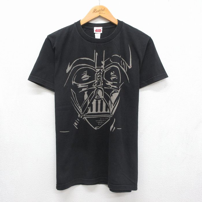 スターウォーズ 半袖Tシャツ ダースベイダープリント ブラック メンズL相当 | 古着