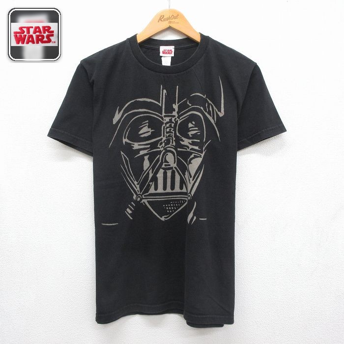 スターウォーズ 半袖Tシャツ ダースベイダープリント ブラック メンズL相当 | 古着