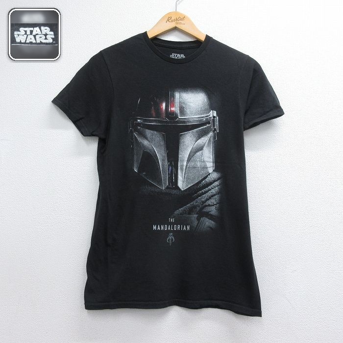 スターウォーズ 半袖Tシャツ マンダロリアン ブラック メンズS相当 | 古着