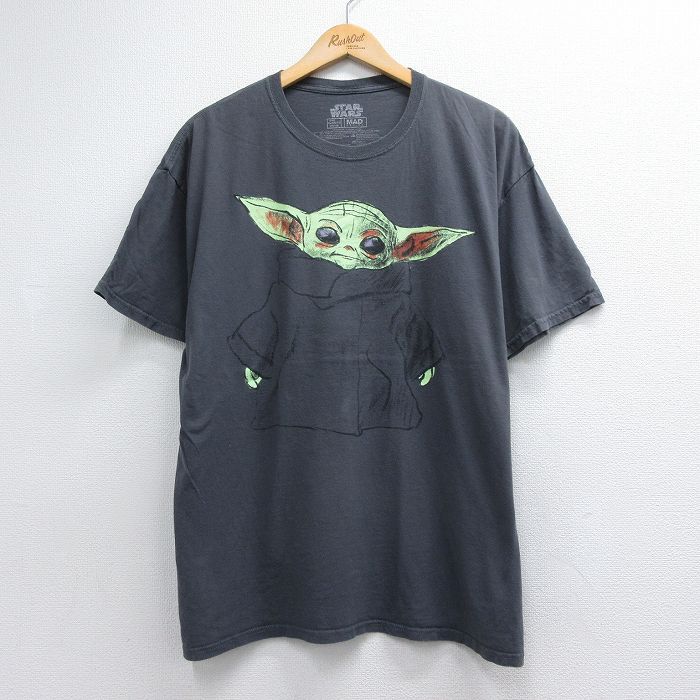 半袖Tシャツ スターウォーズグローグー グレー メンズXL相当 | 古着