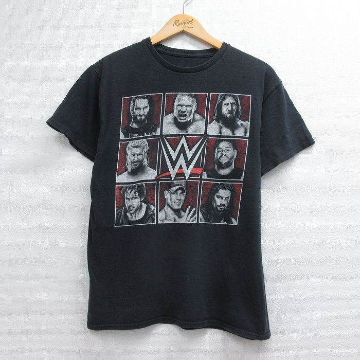 古着通販 M☆古着 半袖 Tシャツ メンズ ワールドプロレスリング