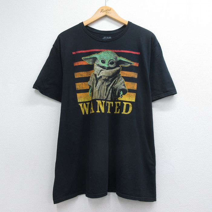 スターウォーズ 半袖Tシャツ グローグー ブラック メンズXL相当 | 古着