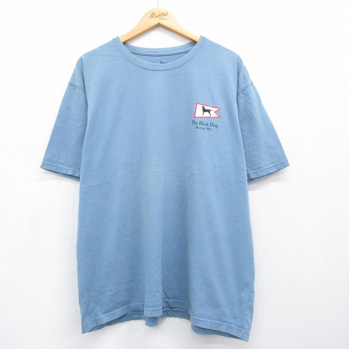 半袖Tシャツ The Black Dog ライトブルー メンズXL相当 | 古着