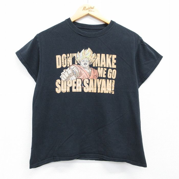 ドラゴンボール超 半袖Tシャツ ブラック メンズM相当 | 古着