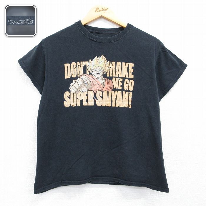 ドラゴンボール超 半袖Tシャツ ブラック メンズM相当 | 古着