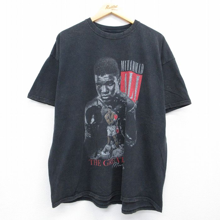 モハメドアリ 半袖Tシャツ ブラック メンズXL相当 | 古着