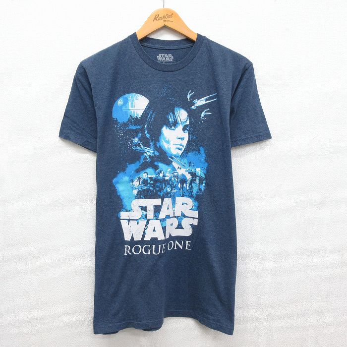 半袖Tシャツ スターウォーズローグワン ネイビー メンズL相当 | 古着