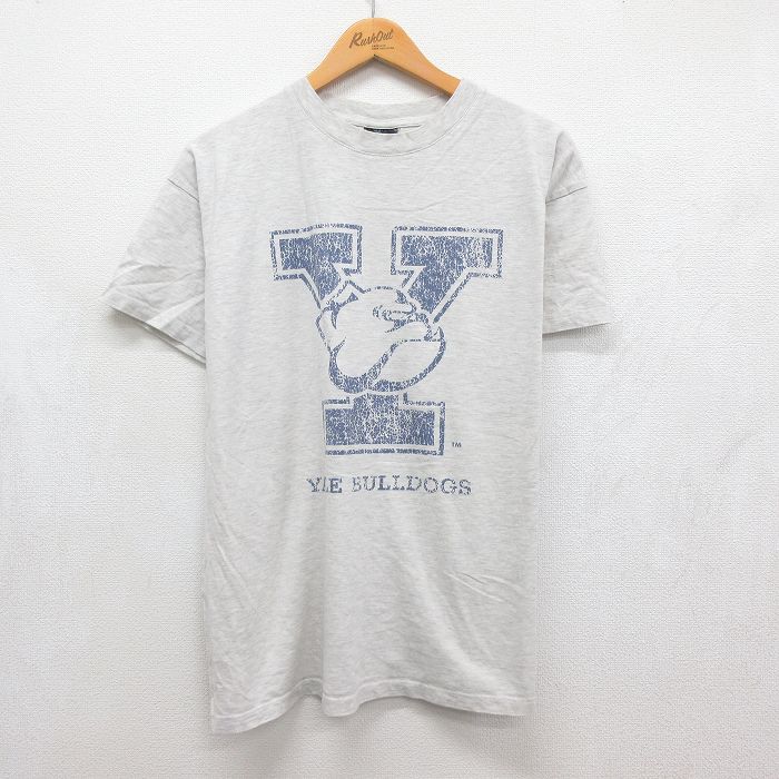 半袖Tシャツ イェールカレッジ 霜降りグレー メンズXL相当 | 古着