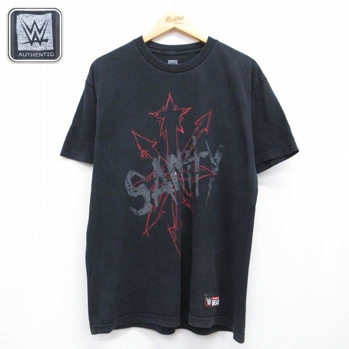 半袖Tシャツ ワールドプロレスリング ブラック メンズL相当 | 古着