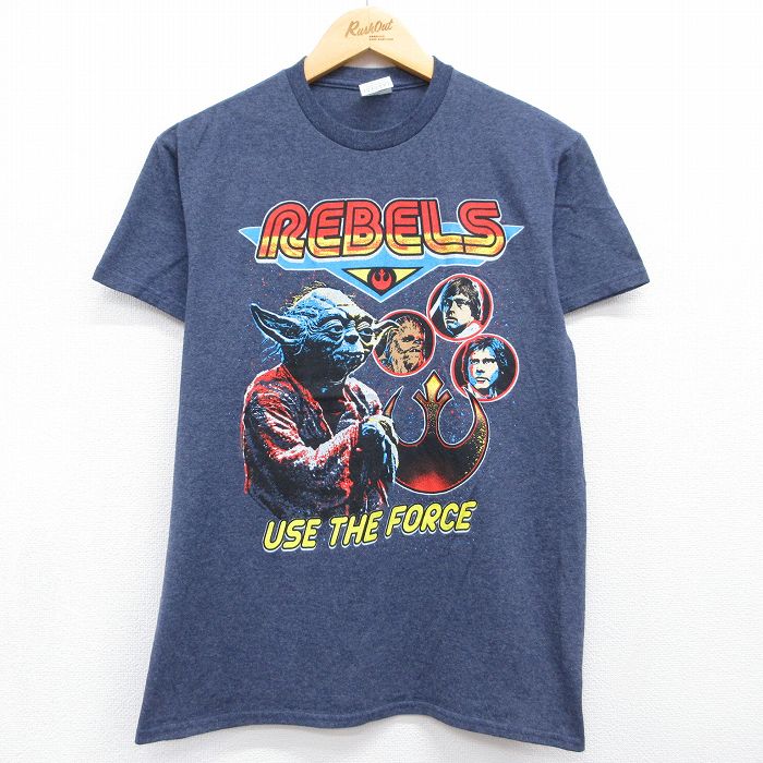 半袖Tシャツ スターウォーズ ネイビー メンズM相当 | 古着