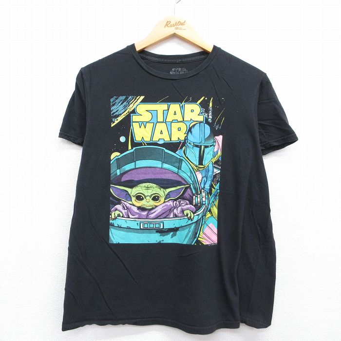 半袖Tシャツ マンダロリアン グローグー ブラック メンズL相当 | 古着