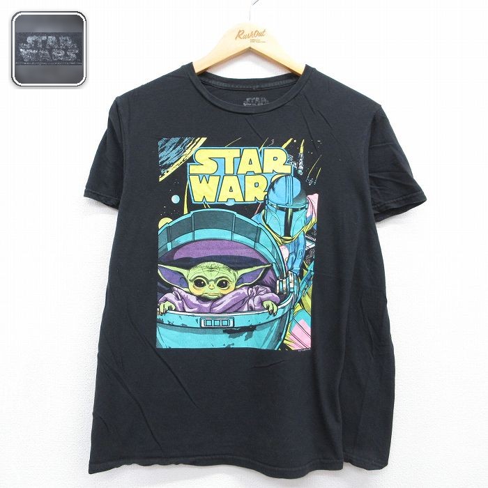 半袖Tシャツ マンダロリアン グローグー ブラック メンズL相当 | 古着