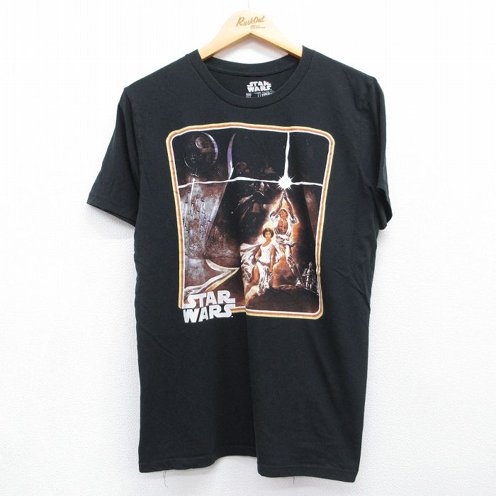 スターウォーズ 半袖Tシャツ エピソード4 ブラック メンズL相当 | 古着