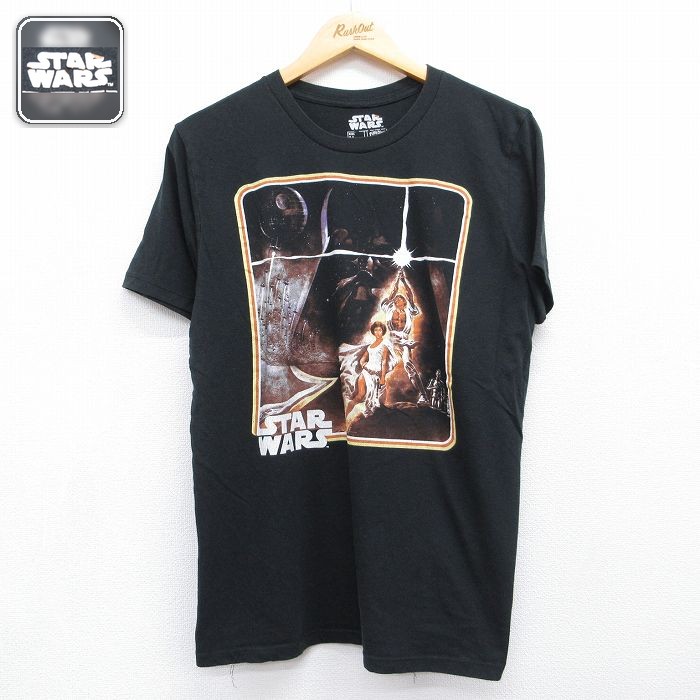 スターウォーズ 半袖Tシャツ エピソード4 ブラック メンズL相当 | 古着