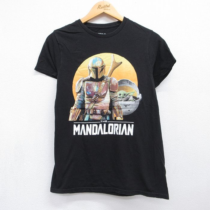 スターウォーズ 半袖Tシャツ マンダロリアン ブラック メンズS相当 | 古着