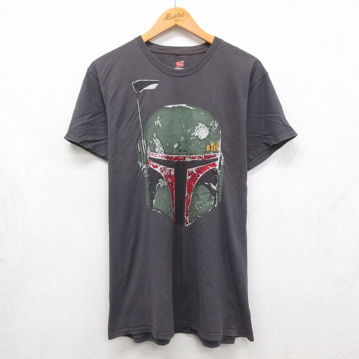 ディズニー 半袖Tシャツ スターウォーズボバフェット グレー メンズXL相当 | 古着