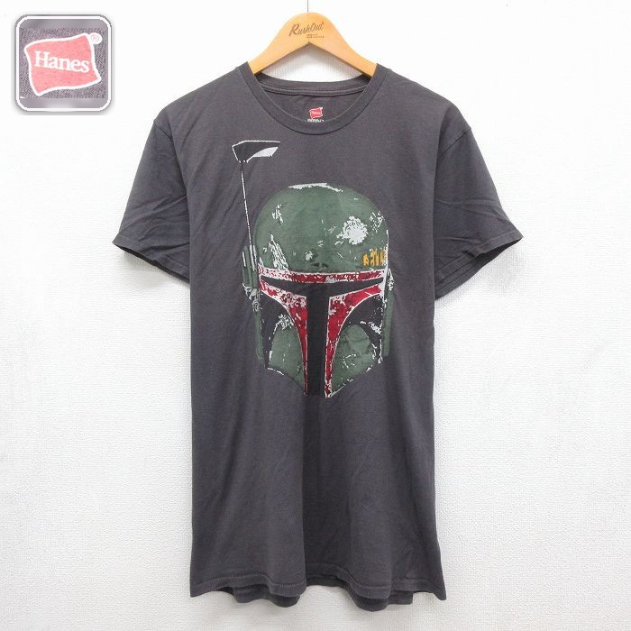 ディズニー 半袖Tシャツ スターウォーズボバフェット グレー メンズXL相当 | 古着