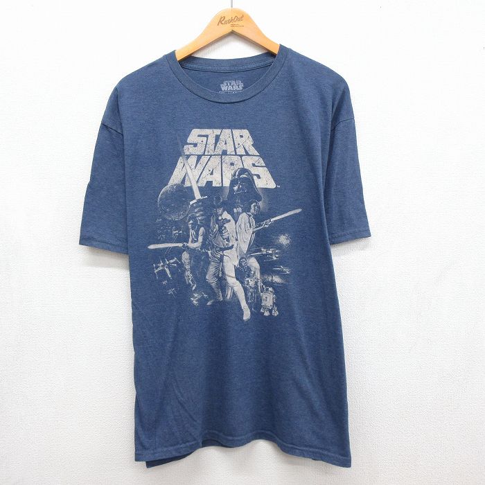 スターウォーズ 半袖Tシャツ 新たなる希望 ネイビー メンズXL相当 | 古着