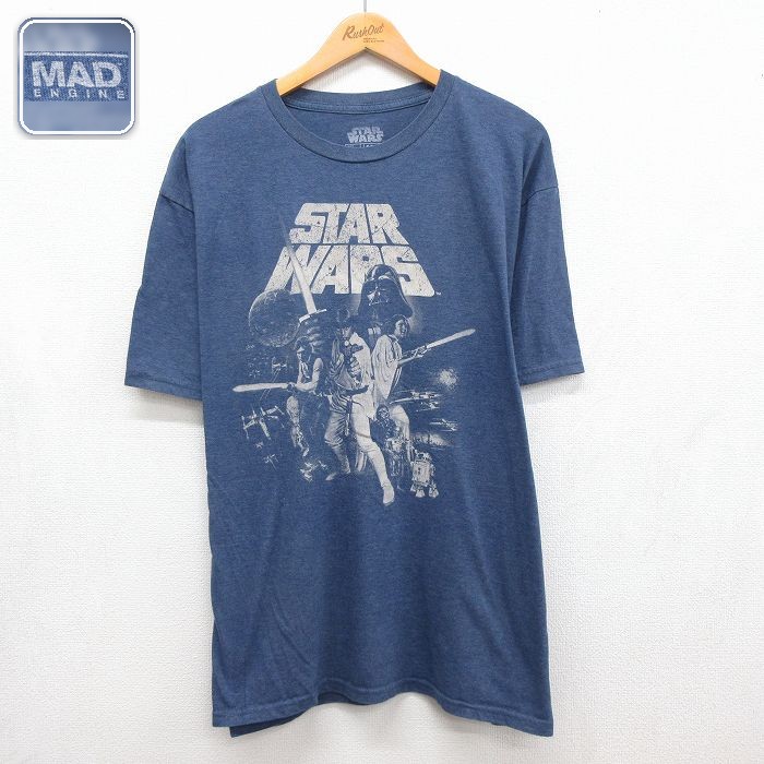 スターウォーズ 半袖Tシャツ 新たなる希望 ネイビー メンズXL相当 | 古着