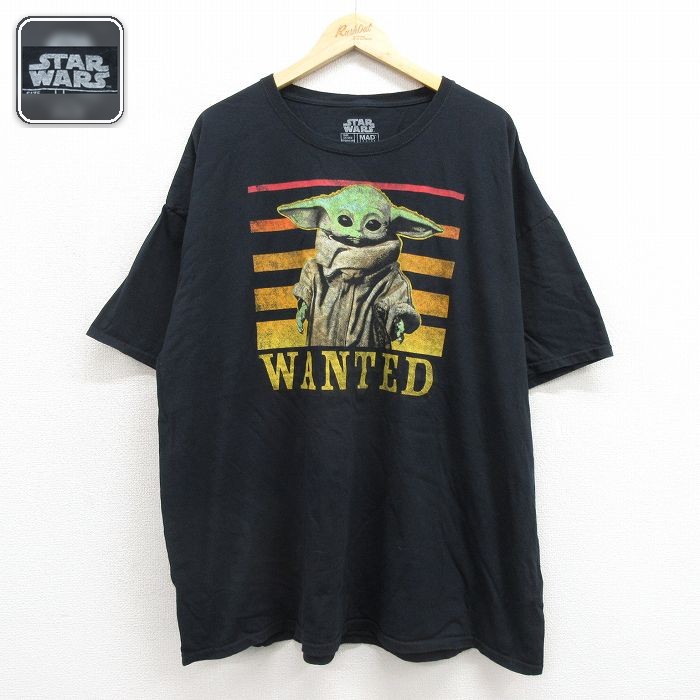 スターウォーズ 半袖Tシャツ グローグー ブラック メンズXL相当 | 古着