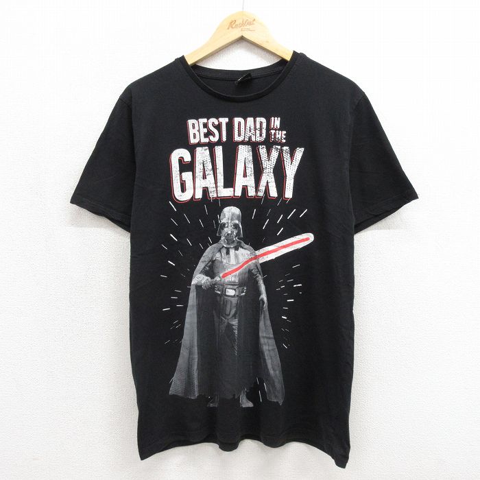 スターウォーズ 半袖Tシャツ ダースベイダープリント ブラック メンズL相当 | 古着