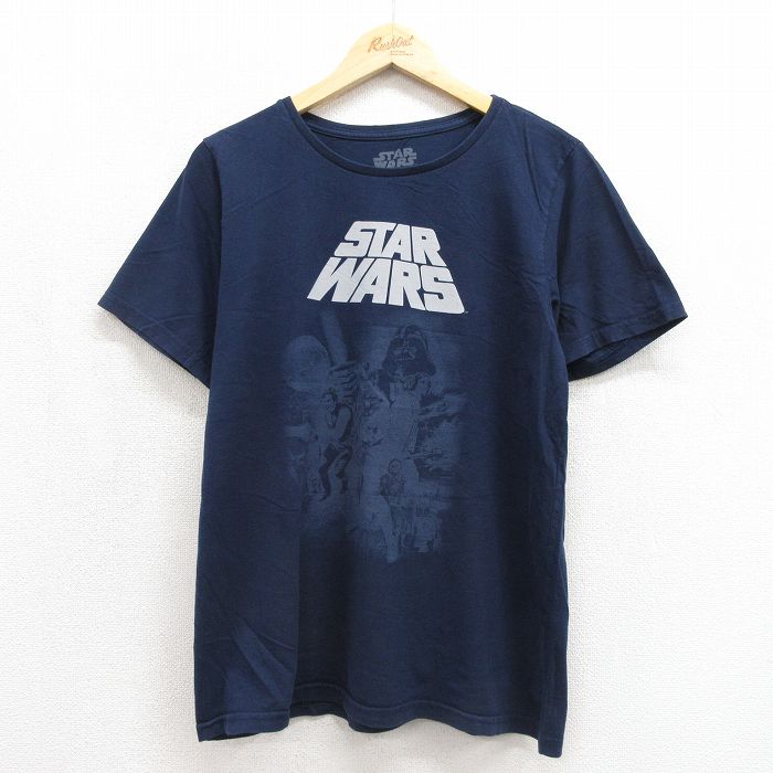スターウォーズ 半袖Tシャツ ネイビー メンズL相当 | 古着