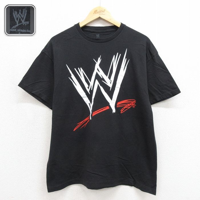 半袖Tシャツ ワールドプロレスリング ブラック メンズL相当 | 古着