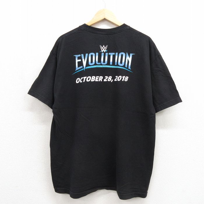 半袖Tシャツ ワールドプロレスリングEVOLUTION ブラック メンズXL相当 | 古着