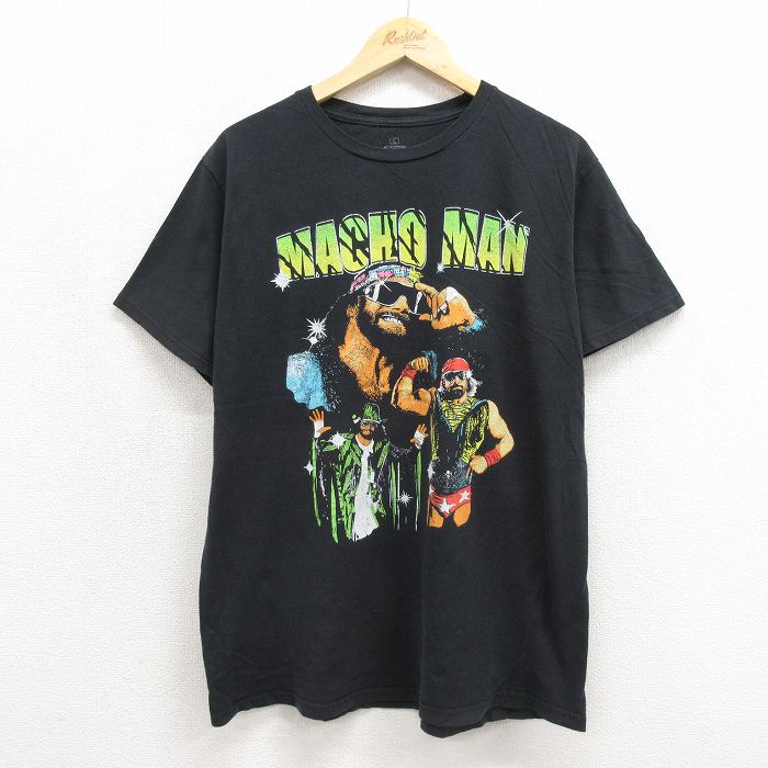 リップルジャンクション 半袖Tシャツ ランディサベージプリント ブラック メンズL相当 | 古着