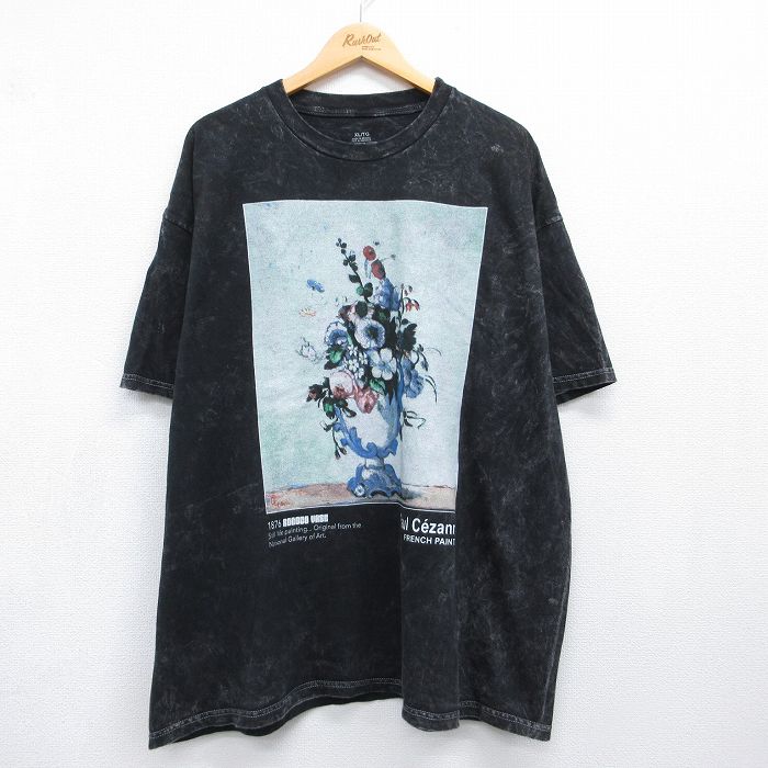 半袖Tシャツ ポールセザンヌ ブラック メンズXL相当 | 古着