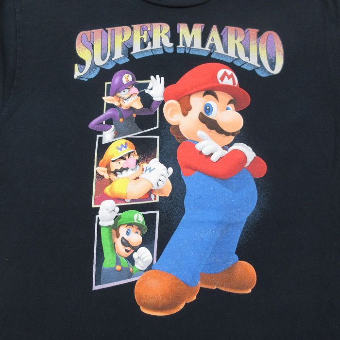 古着通販 L☆古着 半袖 Tシャツ メンズ スーパーマリオ コットン