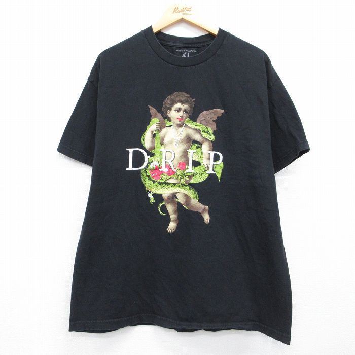 半袖Tシャツ DRIP ブラック メンズXL相当 | 古着
