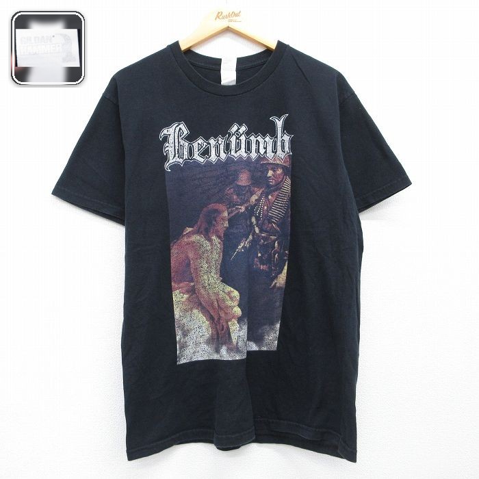 半袖ロックバンドTシャツ Benumb ブラック メンズL相当 | 古着