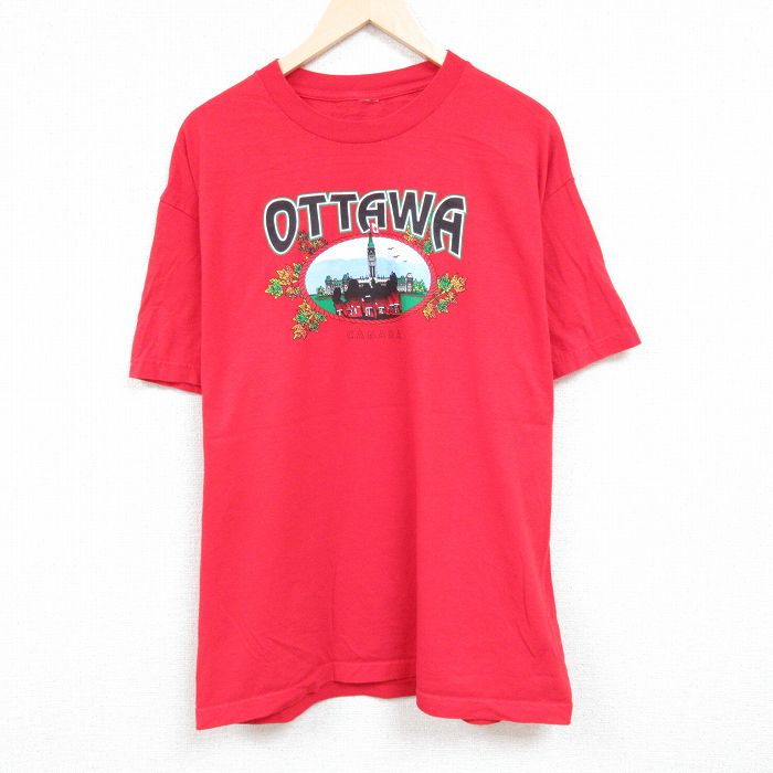 【50%OFF】半袖Tシャツ オタワ レッド XL | 古着