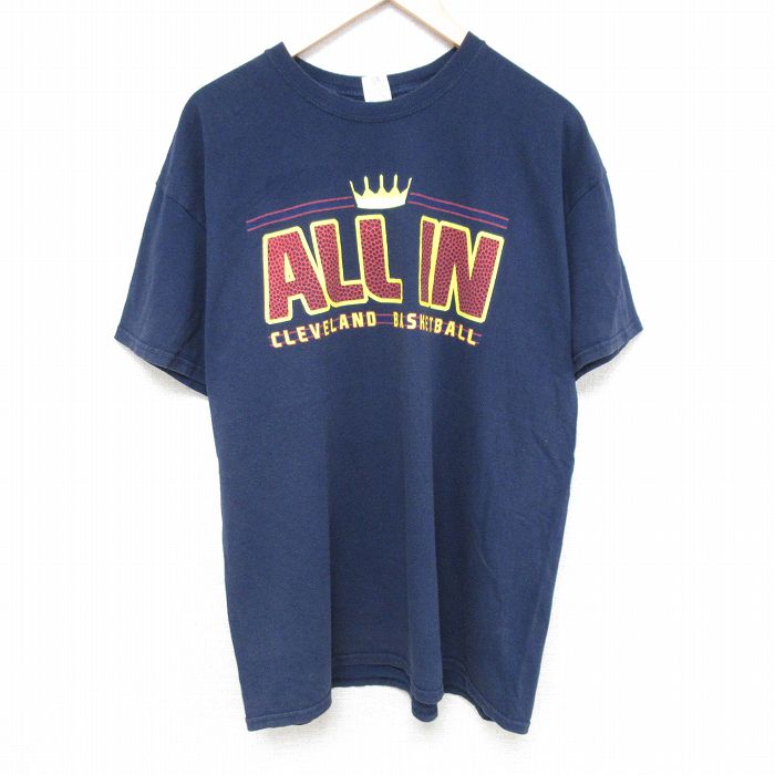 半袖Tシャツ バスケットボール ネイビー XL | 古着