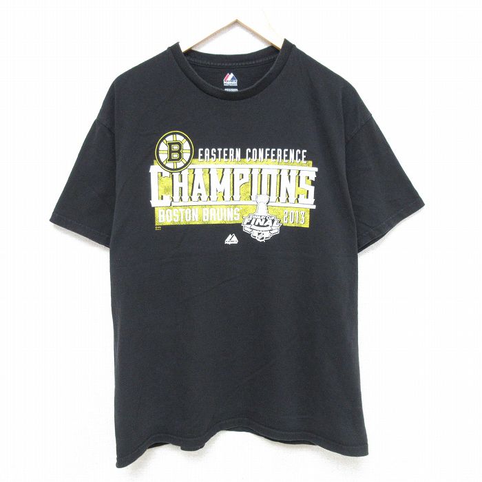マジェスティック 半袖Tシャツ ボストンブルーインズ ブラック XL | 古着