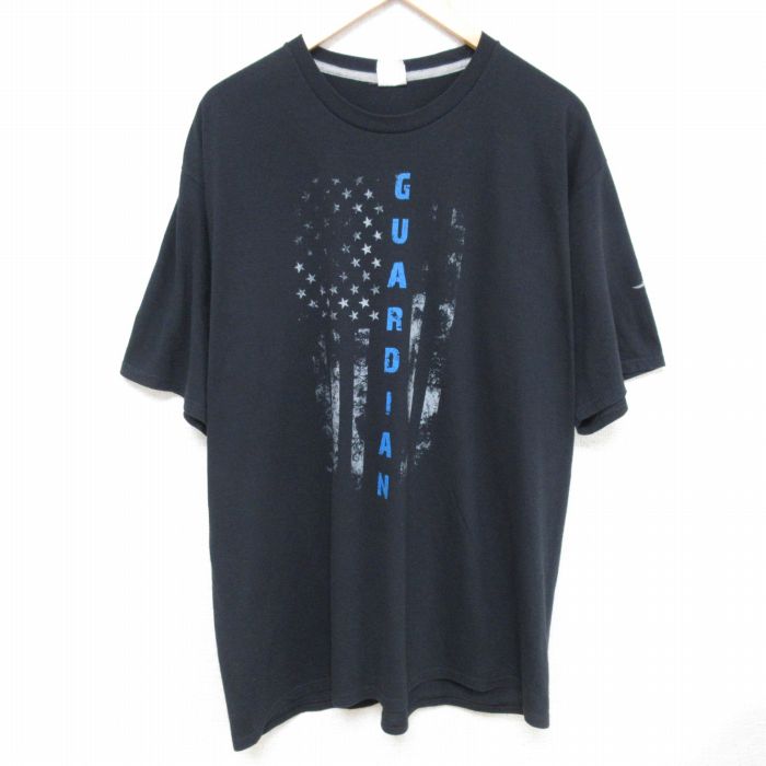 半袖Tシャツ 星条旗 ブラック XL | 古着