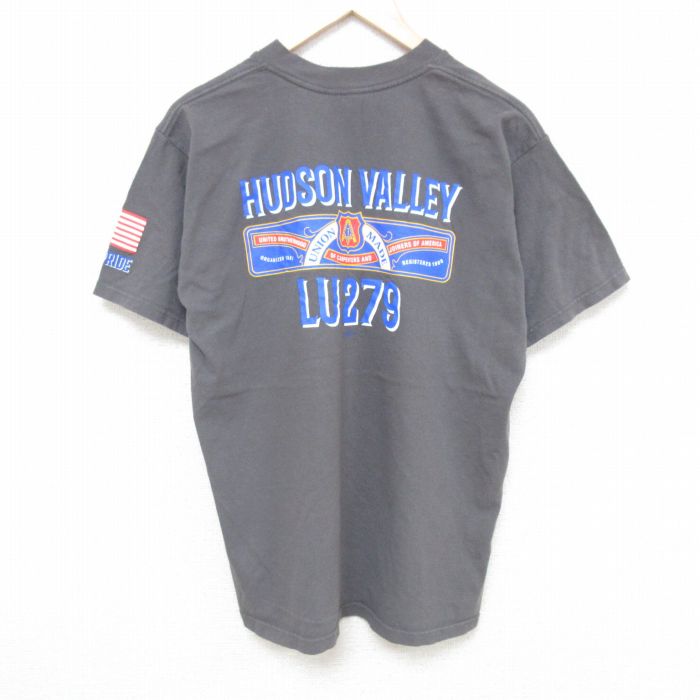 【50%OFF】ハドソンバレー 半袖Tシャツ 星条旗 グレー XL | 古着