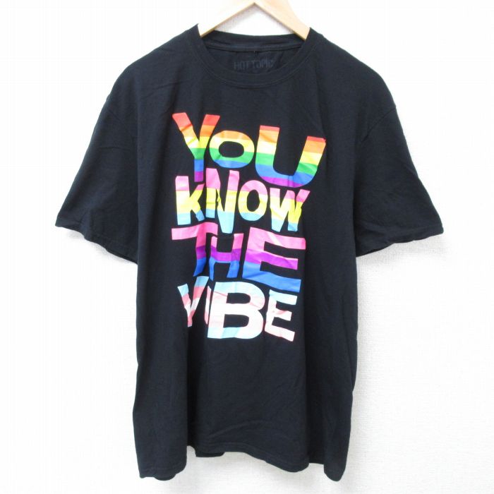 半袖Tシャツ VIBE ブラック XL | 古着