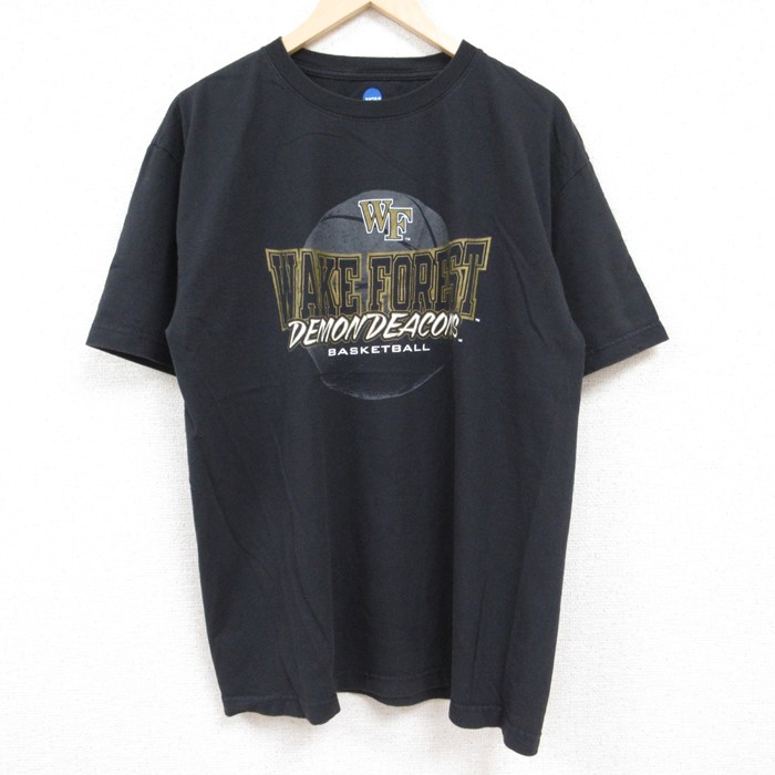 半袖Tシャツ WAKE FOREST ブラック XL | 古着
