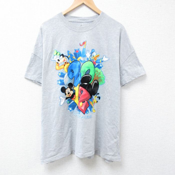 【50%OFF】ヘインズ 半袖Tシャツ ミッキーマウス グレー XL | 古着