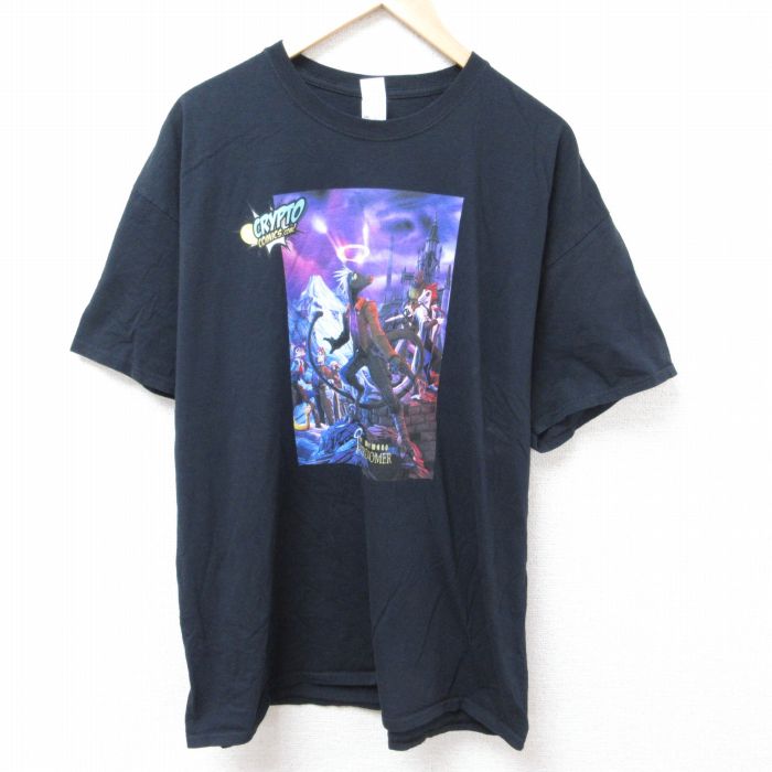 【50%OFF】フルーツオブザルーム 半袖Tシャツ コミック ブラック XL | 古着