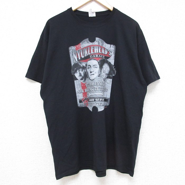 スリーストゥージズ 半袖Tシャツ ブラック XL | 古着