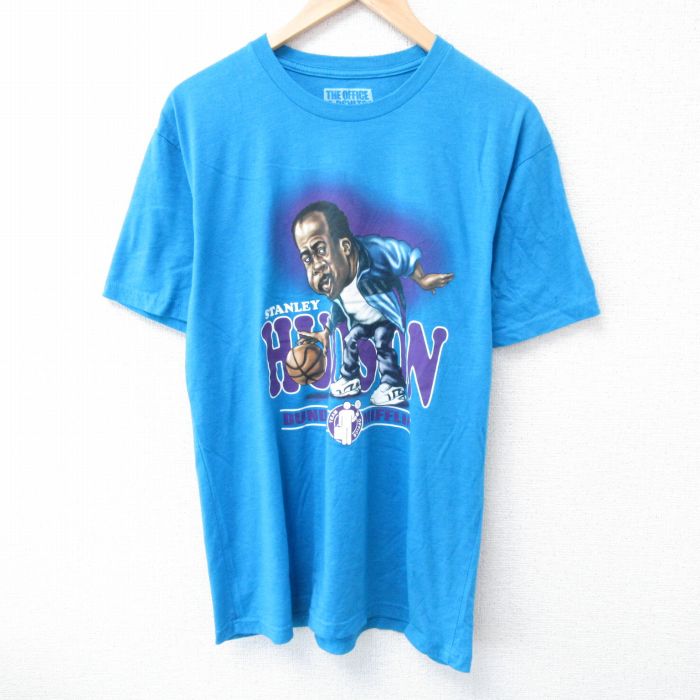 半袖Tシャツ オフィス ブルー L | 古着