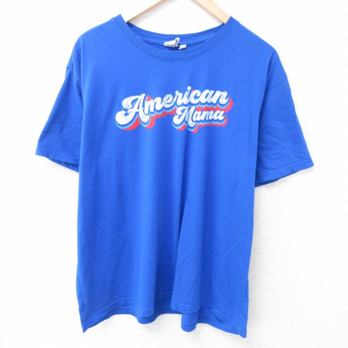 半袖Tシャツ アメリカン ブルー XL | 古着