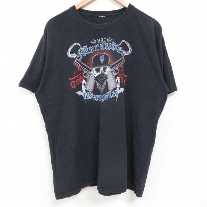 半袖Tシャツ スカル ブラック XL | 古着